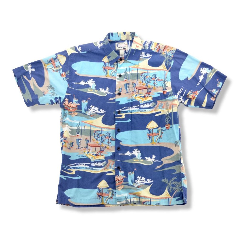 Vintage Bluewater‎ Wear Shirt Mens Medium Saltwater Fishing